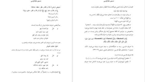 دانلود کتاب دستور خط فارسی فرهنگستان زبان و ادب فارسی pdf