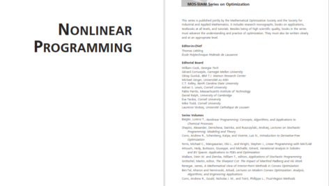 دانلود کتاب pdf nonlinear programming lorenz t.biegle